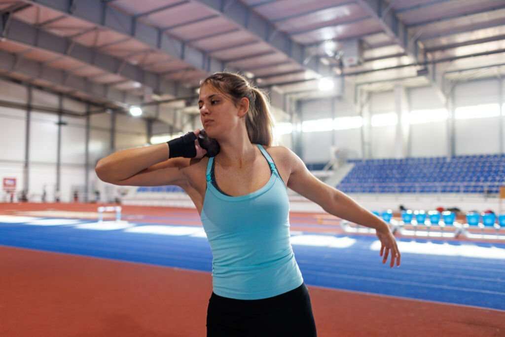 A woman athlete suffering from coordination issue